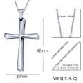 Colgante barato de la cruz de Cristo del acero inoxidable, joyería judía cristiana de plata